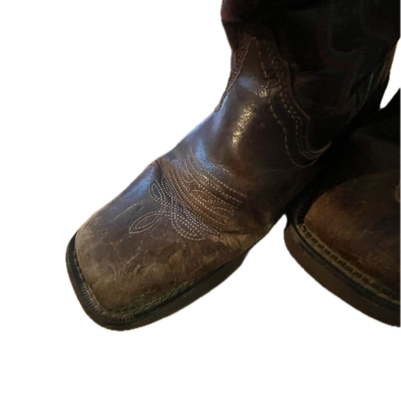 Justin Gypsy Raya GY2900 Western Cowgirl Boots Teal Stitch Size 10 - Picture 3 of 6